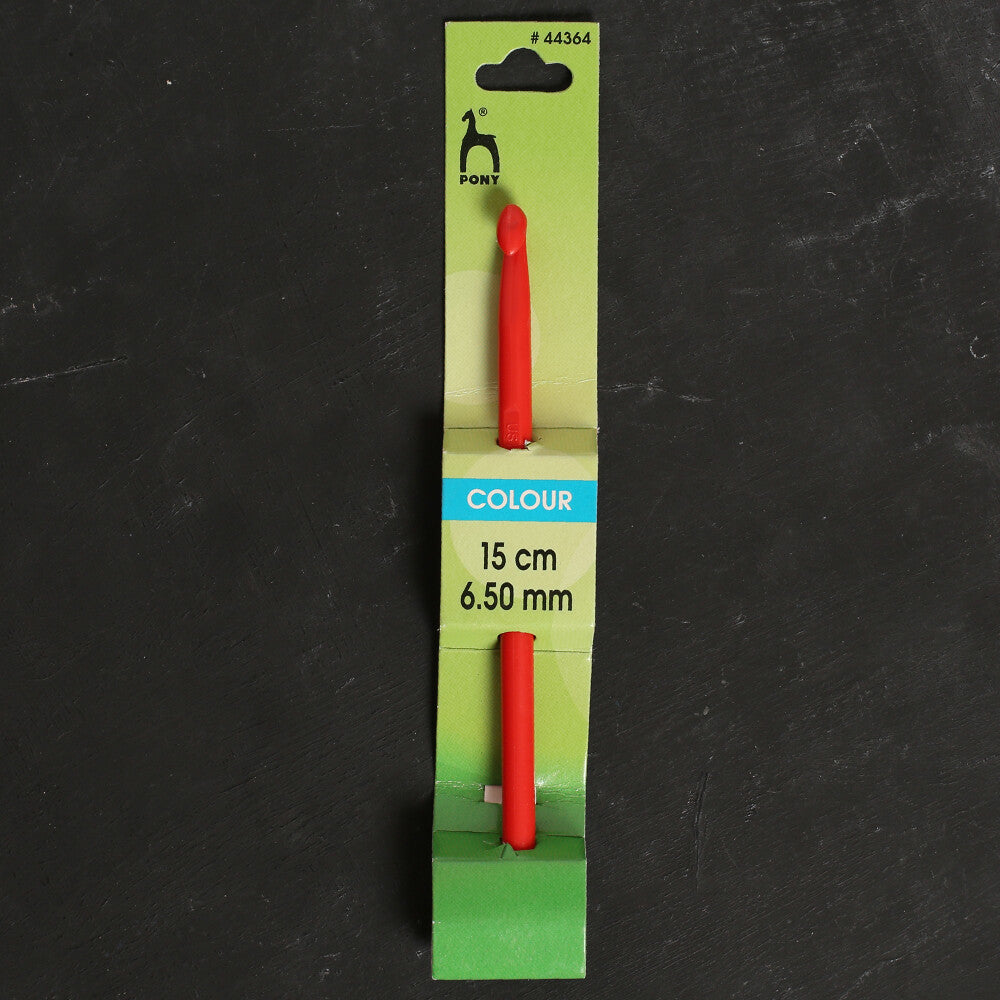 Pony Colour 6.5 mm 15 cm Kırmızı Plastik Yün Tığ - 44364